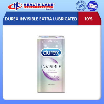 DUREX INVISIBLE EXTRA LUBRICATED (10'S)